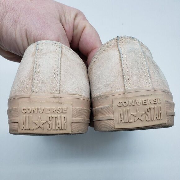 Converse All Star Shoes Womens Size 8 Pink Suede Low Top Lace Up Classic 15841C - Picture 7 of 12